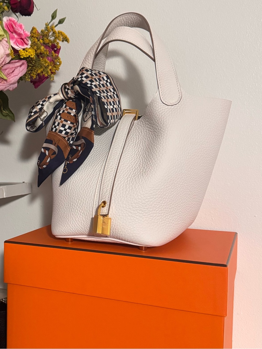 Hermes Picotin 18 Gris Pale like new